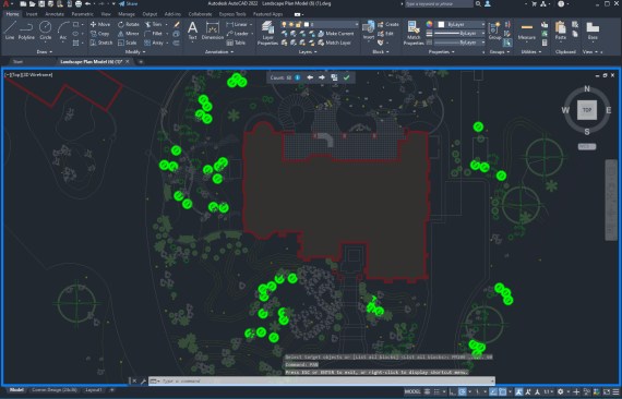 Count feature in AutoCAD 2022