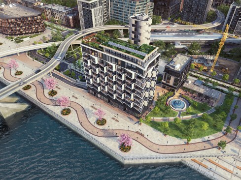 Rendering, bird's-eye view, from Autodesk Revit 2022