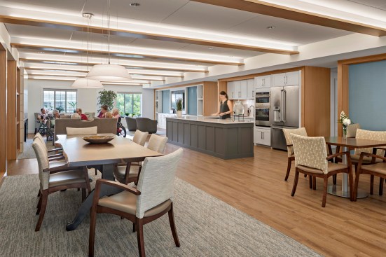 The Burnham Family Memory Care Residence at Avery Heights, in Hartford, Conn., designed by Amenta Emma Architects