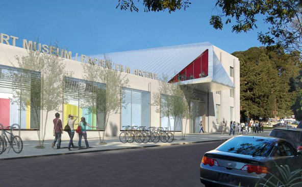 View of the Center Street façade and main entrance.