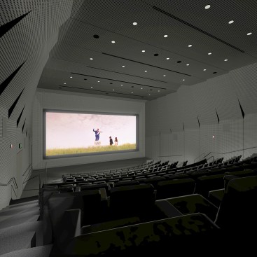 The film theater, which includes 233 seats.