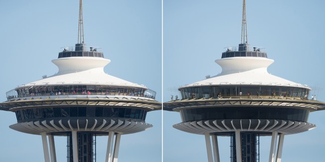 Before (left) and after (right)