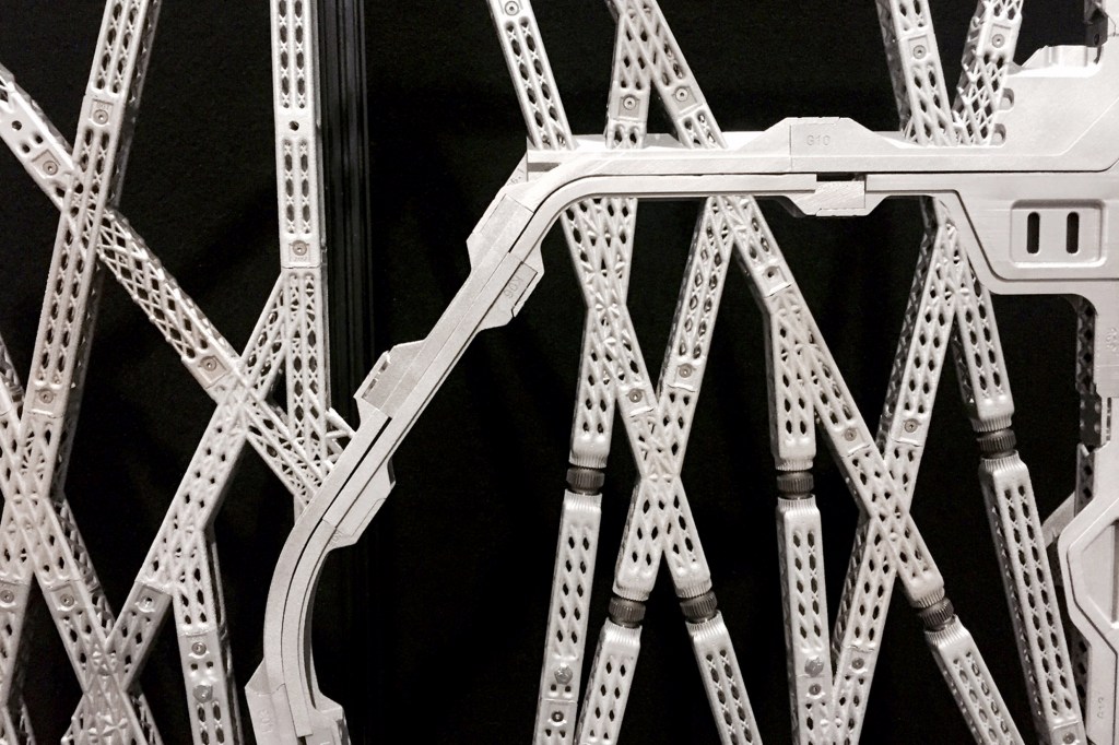 Each component of the partion was 3D printed.
