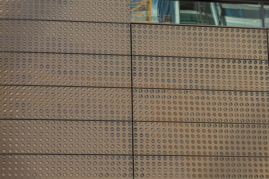 Detail view, rainscreen tabs