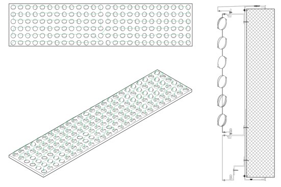 Left: Robotics path; Right: Section detail