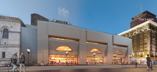 William Rawn rendering of the renovated building