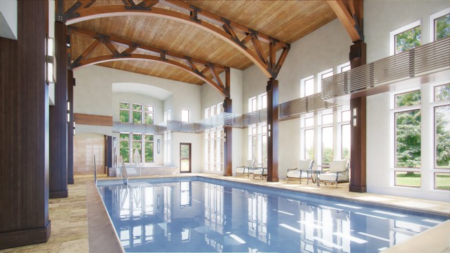 Natatorium, Brightview Severna Park, in Severna Park, Md., designed by Hord Coplan Macht