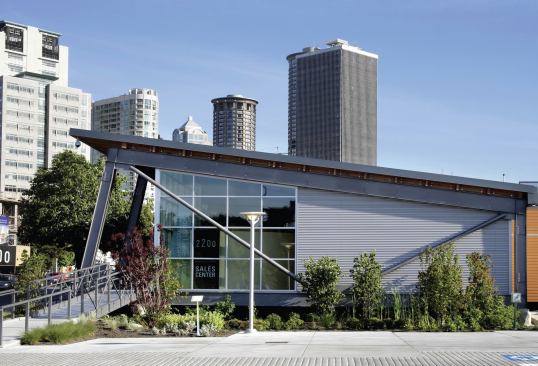 C. Discovery Center at South Lake Union, Seattle


ARCHITECT: Miller/Hull Partnership, Seattle


COMPLETED: March 2005


OF NOTE: Designed to be demountable and transportable


