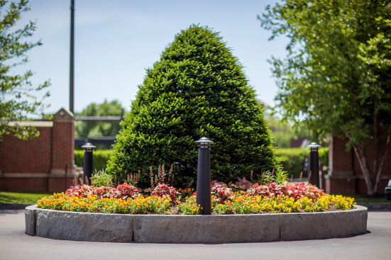 Lighthouse Bollard with Black Texture powdercoat at DoubleTree Suites by Hilton Hotel Boston, Boston, Massachusetts