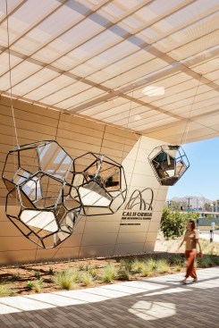 A custom artwork by Tomás Saraceno for California Air Resources Board in Riverside, Calif.