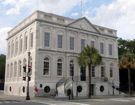 Charleston's 1804 City Hall, which was restored during Riley's tenure