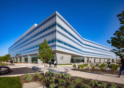 Pfizer R&D Facility, a 295,000-square-foot center in Chesterfield, Mo., designed, built, financed, and leased by CRG, Clayco, and Lamar Johnson Collaborative
