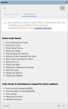 List of current checks performed by UpCodes AI