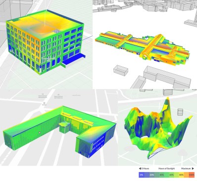 Sun-hours analysis for various building models
