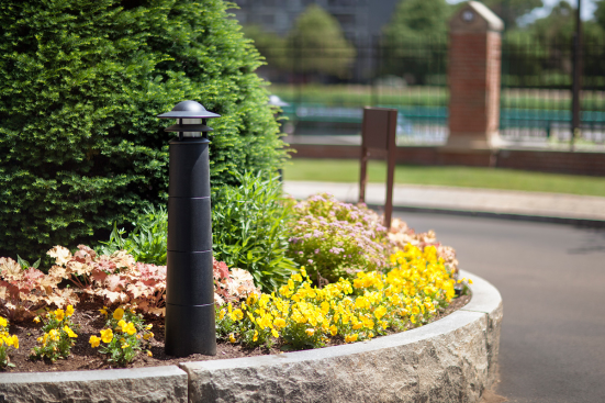 Lighthouse Bollard with Black Texture powdercoat at DoubleTree Suites by Hilton Hotel Boston, Boston, Massachusetts