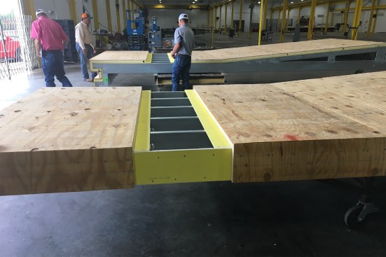 Each subframing panel was approximately 30 feet tall by 10 feet wide.