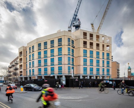 Dalston Works under construction