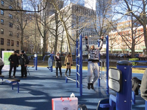 New York’s first Public Housing Fitness Zone at the Carver Houses in East Harlem.