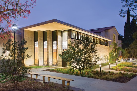 EHDD's Millikan Laboratory and Andrew Science Hall at Pomona College, Claremont, Calif.