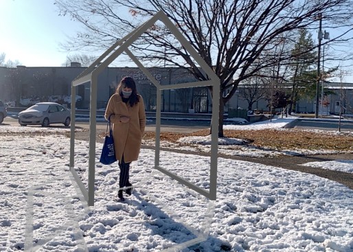Emily Baker collaborated with artist Danielle Hatch to create this virtual prototype of a public art project.