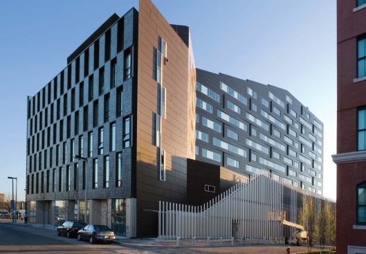 F. Macallen Building, Boston


ARCHITECT: Office dA, Boston (design); Burt Hill, Boston (architect of record)


COMPLETED: April 2007


OF NOTE: LEED innovation point for system that treats cooling tower blowdown water without chemicals for use in irrigation


