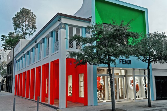Johanna Grawunder covered the Fendi store in light and color.