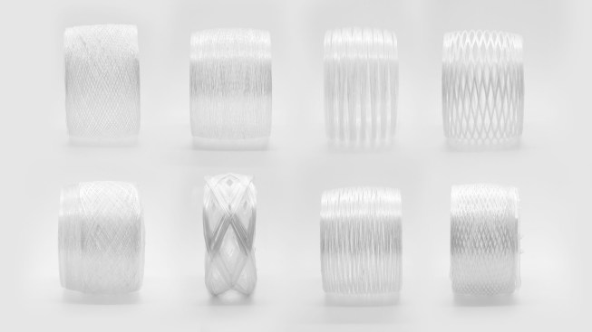 Fiber composite winding tests and samples
