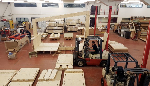Organizing building elements in preparation for assembly