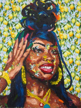 Megan Lewis, Fresh Squeezed Lemonade, 2022. On view as part of The Culture: Hip Hop and Contemporary Art in the 21st Century at the Baltimore Museum of Art.