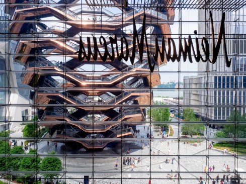 The Hudson Yards courtyard