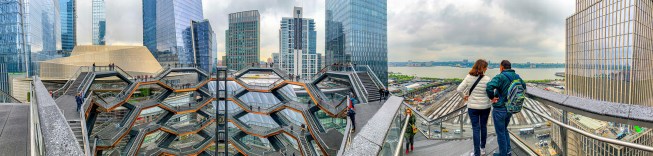 View of Hudson Yards from the top of Vessel