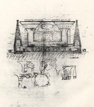 A section of Kahn's Hurva Synagogue