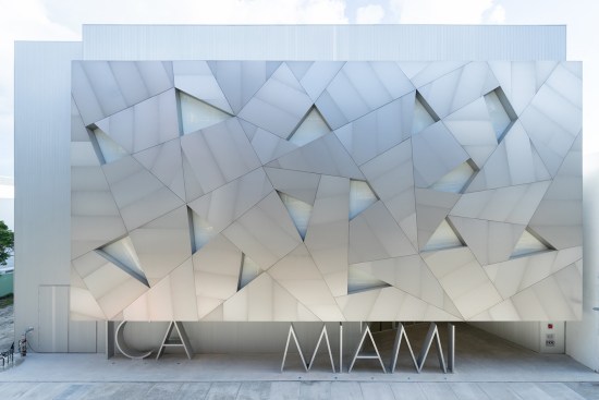 Aranguren + Gallegos' stunning façade for ICA Miami covers a much more ordinary white-box interior.