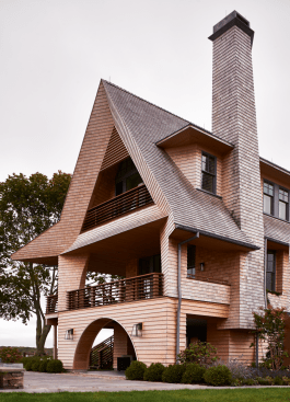 Watch Hill Aerie in Rhode Island, by Kligerman Architecture & Design. Photo by William Waldron.