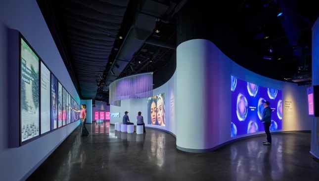 Social Lab at The Museum of Tolerance, designed by Yazdani Studio of CannonDesign.