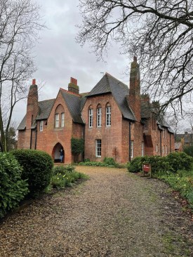 Red House boasts original features and furniture by Morris and Philip Webb, stained glass and paintings by Burne-Jones and embroidery by Jane and Elizabeth Burden. It includes a garden designed to 'clothe the house.'