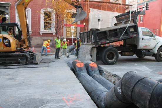 A sewer project in Baltimore