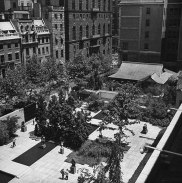 The temporary Japanese pavilion exhibited at MoMA in 1956