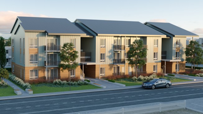The Katerra Garden Market-Rate building platform is designed for multifamily residential housing.