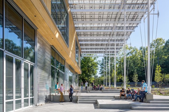 West elevation, Kendeda Building for Innovative Sustainable Design