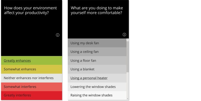 Sample Roast survey cards