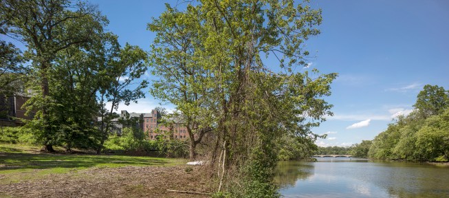 The project as seen from Carnegie Lake