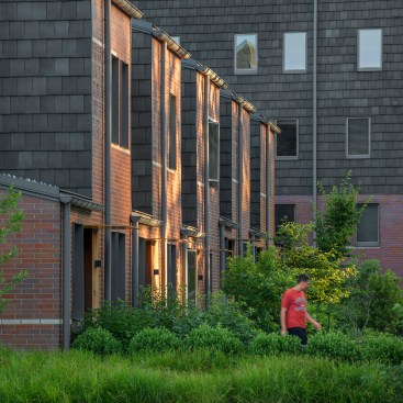 A row of townhouses