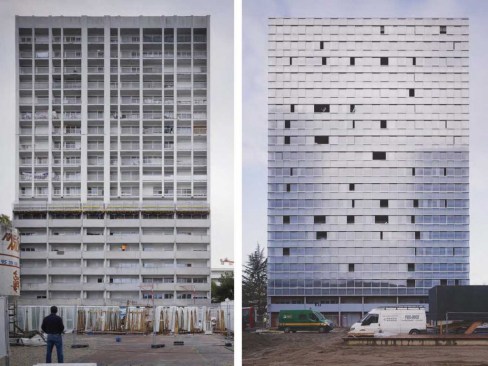 Adaptive reuse of a housing block in Lormont, a suburb of Bordeaux, France, by Paris-based firm Local Architecture Network