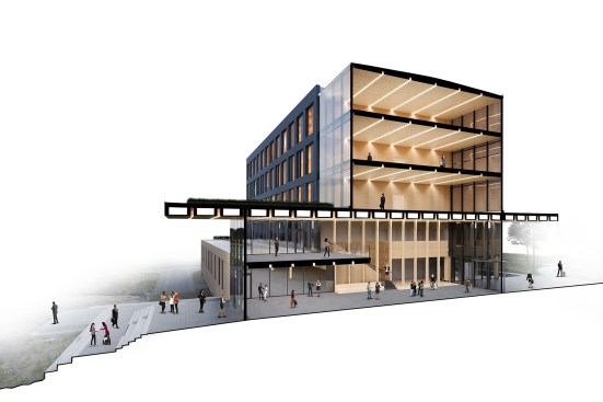 Section diagram, Catalyst Building