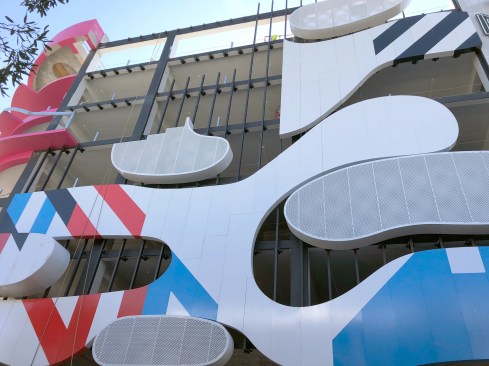 Even the parking garages at the Miami Design District are something to marvel at. Here, the façade was designed by Jürgen Mayer H.