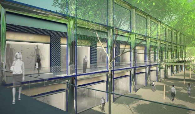 Johnston Marklee designed a new retail building at Paradise Plaza.