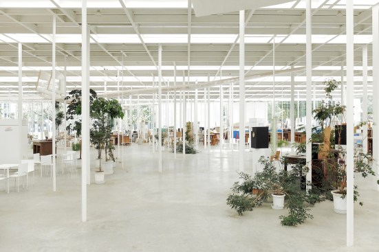 Forest of columns: Kanagawa Institute of Technology Workshop by Junya Ishigami, Kanagawa, Japan, 2008.