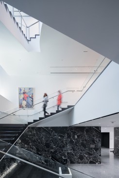 View of the restored Bauhaus staircase, with Oskar Schlemmer’s Bauhaus Stairway (1932)