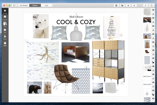 Sample mood board
